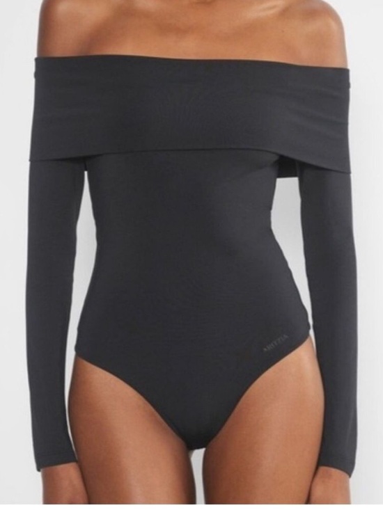 Aritzia Sweaters - Aritzia Contour Black Off-Shoulder Bodysuit Medium